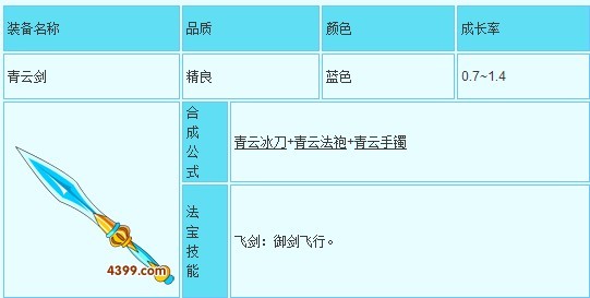 4399造梦西游3青云剑怎么得