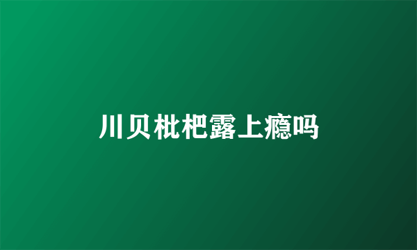 川贝枇杷露上瘾吗