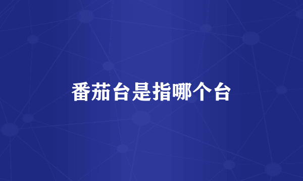 番茄台是指哪个台