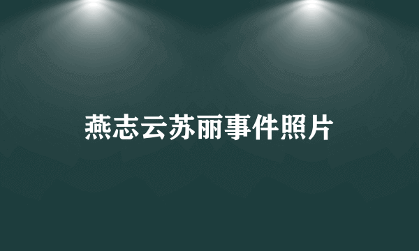 燕志云苏丽事件照片