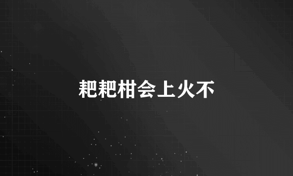 耙耙柑会上火不