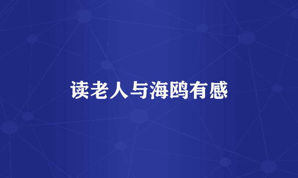 读老人与海鸥有感
