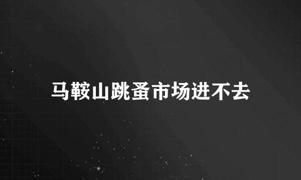 马鞍山跳蚤市场进不去