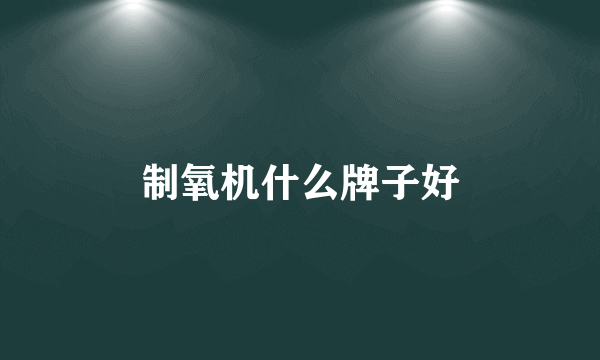 制氧机什么牌子好