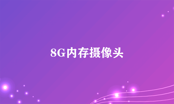 8G内存摄像头